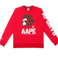 Aape 3380XX9/FW 男士印花卫衣