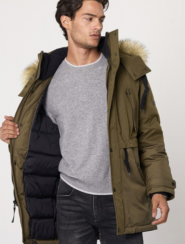 andrew marc xfsm8ad481mny 男士羽绒派克大衣