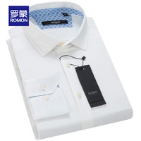 ROMON 罗蒙 1C71176 男士纯色休闲长袖衬衫 深红 38