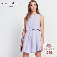 sandro R5071H 女士圆领无袖连衣裙