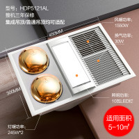 奥普 三合一家用嵌入式风暖灯暖浴霸灯 HDP5121AL