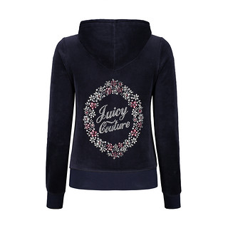 Juicy Couture 橘滋 JCWTKJ140060I2 女士天鹅绒连帽夹克