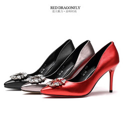 RED DRAGONFLY 红蜻蜓 532709472315A 女士正装皮鞋婚鞋 *2件