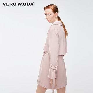 VERO MODA 维莎曼 318317507 女士中长款风衣外套 斑比粉色 XS