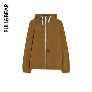 PULL&BEAR 05711535515-24 男士连帽轻薄风衣 卡其色 S