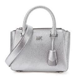 MICHAEL KORS 迈克 科尔斯 30S8MY5M1K MK女包 NOLITA系列银色牛皮手提单肩斜挎包