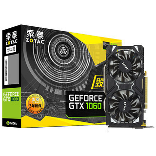 ZOTAC 索泰 GTX1060 6GD5 毁灭者显卡