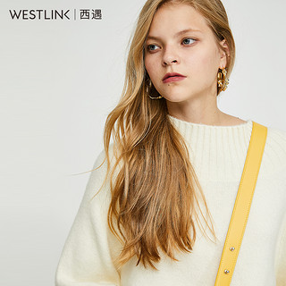 westlink 西遇 11980846 女士一字肩宽松毛衣