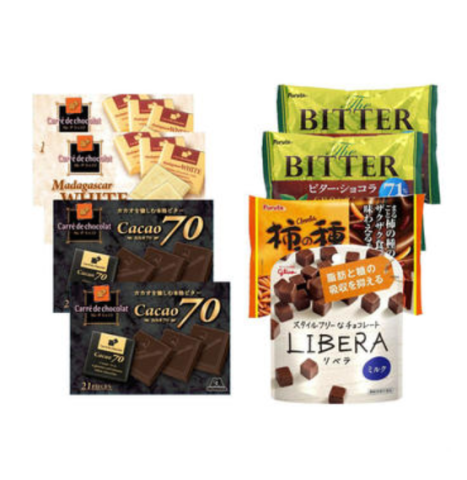 森永 格力高巧克力零食 多口味 8件组合装