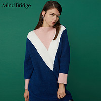 Mind Bridge MSKT728B 女士长款宽松毛衣