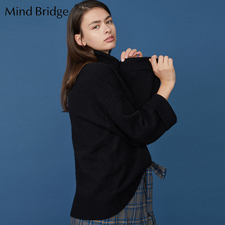 Mind Bridge MSKT728I 女士针织衫 黑色 S