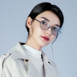 TAPOLE 轻宝眼镜 四分之三 钛合金复古镜框