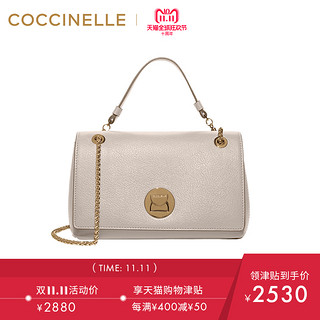 COCCINELLE 可奇奈尔 小号牛皮纯色链条 (黑色)