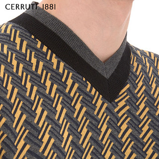 CERRUTI 1881 C3867EI101 男士羊毛V领针织衫