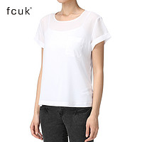FRENCH CONNECTION 767ZK 女士短袖纯色T恤 白色 S