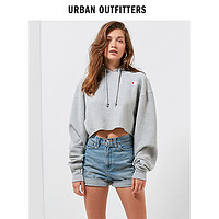 urban outfitters 46953022 女士落肩宽松圆领套头卫衣 灰色 XL