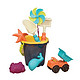 B.Toys 比乐 中桶沙滩玩具套装 BX1330Z 海军蓝 儿童挖沙玩水玩具