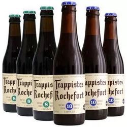 罗斯福（Rochefort）10号*3/8号*3啤酒 组合装 330ml*6瓶 修道士精酿 比利时进口 *2件