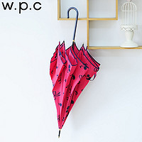 w.p.c 樱桃款2839-01 防紫外线可爱长柄晴雨伞