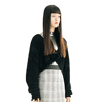 BABYGHOST B18FW0317 仿貂毛绒感针织开衫