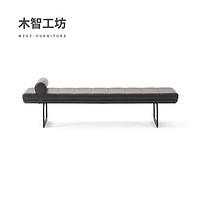 MZGF 木智工坊 M66 无际沙发床 黑色 1.8-2m