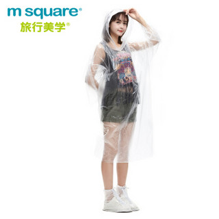 m square 旅行美学 S172185 户外旅行一次性雨衣