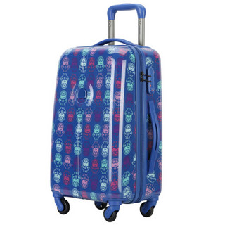 法国大使牌儿童拉杆箱20英寸旅行箱学生卡通印花行李箱男女牡丹色625