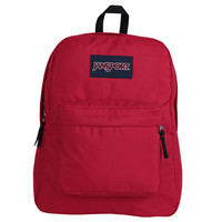 Jansport 超级叛逆系列 双肩包背包 红色 中号