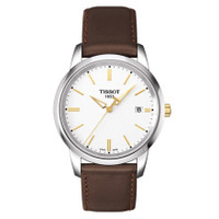 TISSOT 天梭 经典系列 T033.410.26.011.01 男士商务石英表 皮带 防水