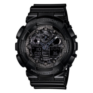 CASIO 卡西欧 G-SHOCK GA-100CF-1A9 男士双显运动手表