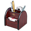 信发（TRNFA） TN-823 收纳座木质笔筒 办公桌面整理座置物柜 化妆品遥控器用品收纳用品架