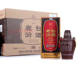 汾酒 老白汾10 53度 475ml×6瓶 整箱装 清香型白酒(新老包装随机发货)