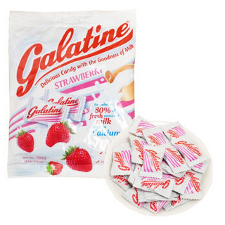Galatine 佳乐锭 牛奶片 草莓味 100g *3件