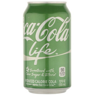 Coca Cola 可口可乐 Life 低卡版（无人工添加剂）355ml