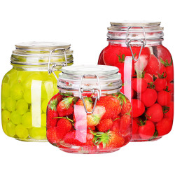 密封罐玻璃瓶子带盖百香果蜂蜜柠檬罐子家用酵