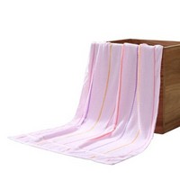 雅鹿 棉质彩条浴巾 70*140cm