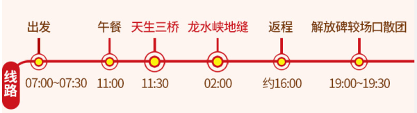 当地参团：重庆-武隆天生三桥+龙水峡地缝1日游