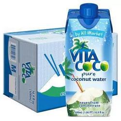 唯他可可（Vita Coco）天然椰子水进口NFC果汁饮料 500ml*12瓶 整箱 *2件 +凑单品