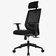 震旦 AURORA 电脑椅 人体工学办公椅子 家用转椅 CEMD-01GGF(F)M 黑色