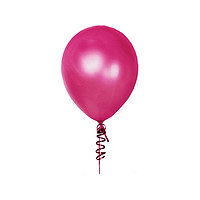 TwoziBalloons 兔子气球 粉色系 珠光乳胶气球 玫红 10寸 15颗