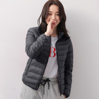 yaloo 雅鹿 YS6101020 女士短款羽绒服 黑色YJ61U0960 S