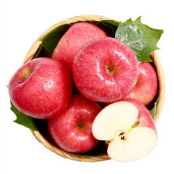华圣 陕西精品红富士苹果 8个 一级铂金果 1.7kg 果径约80mm 自营水果 *2件