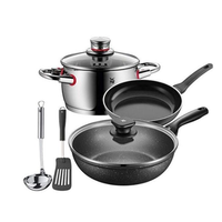 WMF 福腾宝 超值5件套 (煎锅24cm+炒锅28cm+汤锅24cm+汤勺+锅铲)
