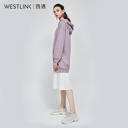 westlink 西遇 11680724 连帽卫衣拼接连衣裙