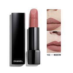 Chanel 香奈儿 2018黑管新品 炫亮魅力柔雾唇膏口红3.5G  102