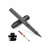 LAMY 凌美 Safari狩猎者系列 钢笔 F尖 磨砂黑+吸墨器+黑色墨水