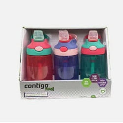 contigo 康迪克 儿童防漏吸管杯 414ml*3瓶