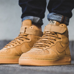 nike耐克airforce1high07af1空军一号小麦棕色男子男鞋高帮休闲运动