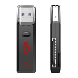 川宇USB3.0高速读卡器多功能二合一tf内存卡sd单反相机读卡器 C396