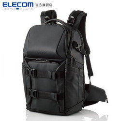 ELECOM 宜丽客 专业户外单反相机包 大容量双肩摄影包 无人机包 尼康 佳能 索尼DGB-P01 大容量相机包
